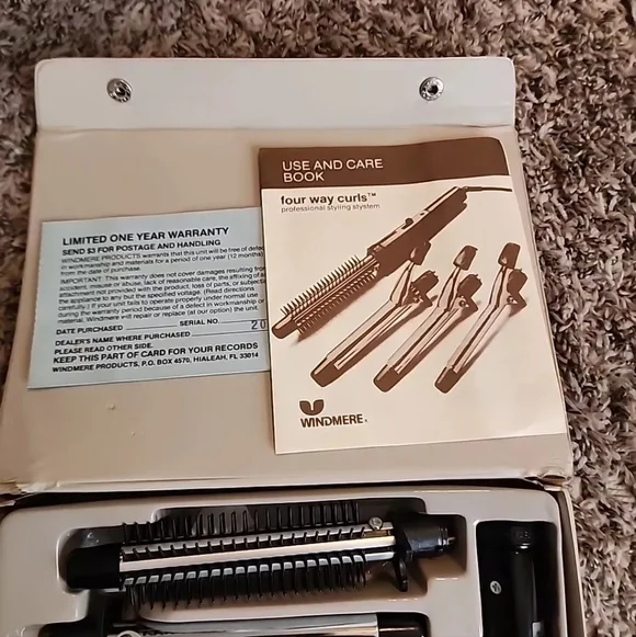 Windmere 4 Way Curls Vintage Curling Iron Set 4 in 1  display picture 3